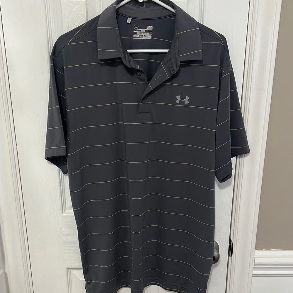 Under Armour Men's Gray Polo Shirt